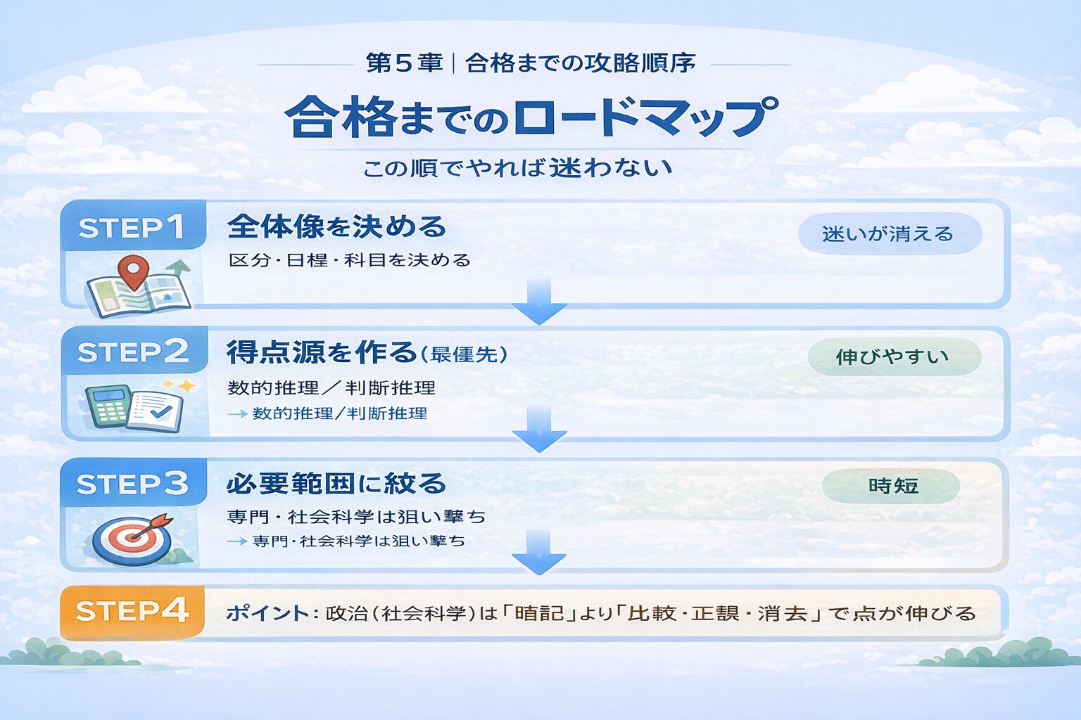 公務員試験の区分・種類・受け方を図解した全体像
